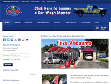 Tablet Screenshot of mycarwashking.com